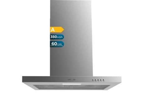 Exaustores em forma de T Bolero Flux TM 603500 Inox A Cecotec