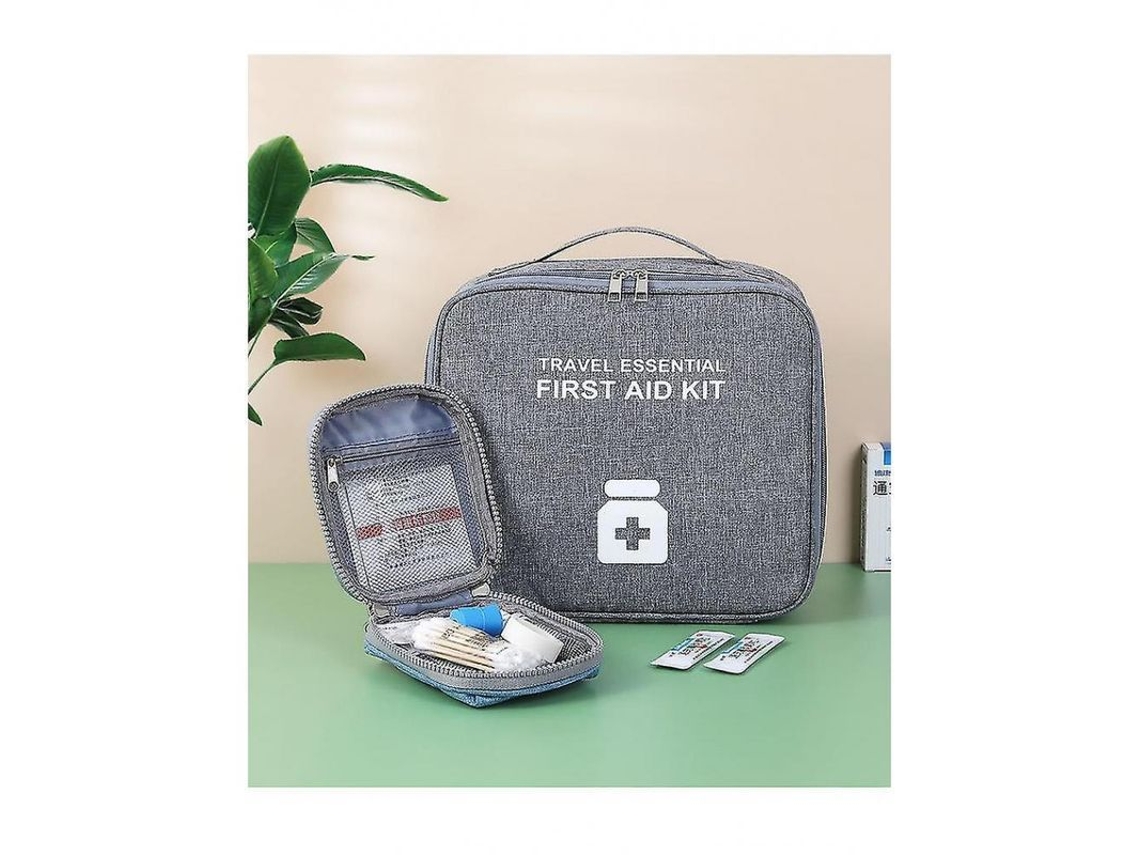 Caja De Primeros Auxilios Familiar Portátil De Tela Oxford, Almacenamiento Organizado, Resistente Al Agua, 25x22x12cm