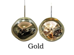Lâmpada Pendente LED Lava para Sala, Quarto, Loft, Decorativa, 15cm, Ouro, Moderna