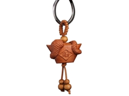 2026 pendente de Madeira com Estilo do Zodíaco Chinês Chaveiro para Carro e Bolsa Presente Decorativo Bosaid