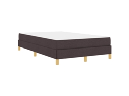 Conjunto 1 Cama Box Vidaxl Castanho Tecido (120 X 200 Cm)