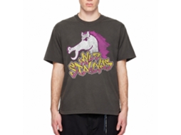 Rockinstone Bill And Ted Purple Stallyn Solid Smoke Adult T-shirt Size:m