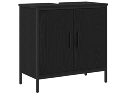 Armário para Pia de Banheiro Carvalho Preto com 60x30x60 cm MAISON EXCLUSIVE
