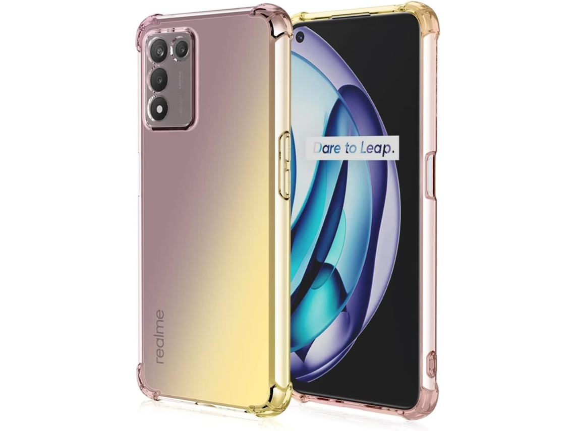 Capa Protetora Gradiente Antiqueda para Realme Realme 9/9 Pro Plus HONGWE. Transparente