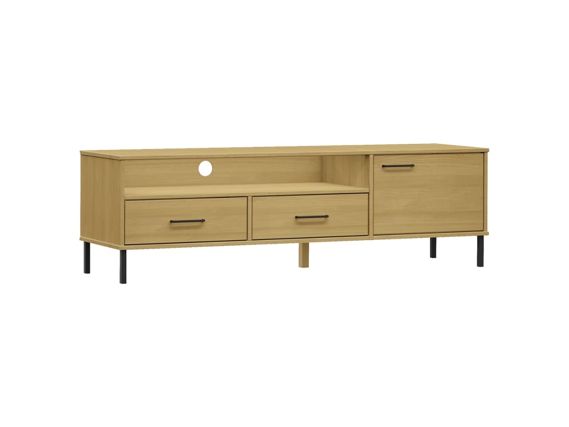 Tv Cabinet, Tv Cabinets Vidaxl Marrom Madeira De Pinho (n/a)