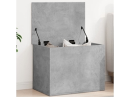 Vidaxl Caixa De Arrumação 60x42x46 Cm Derivados Madeira Cinza Cimento