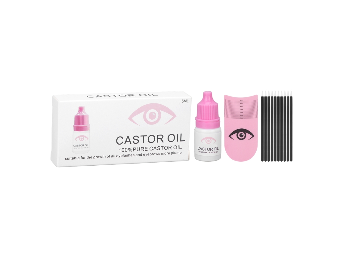 Sérum Crescimento Cílios E Sobrancelhas 5ml Com Régua Medição E 10 Pincéis Pequenos