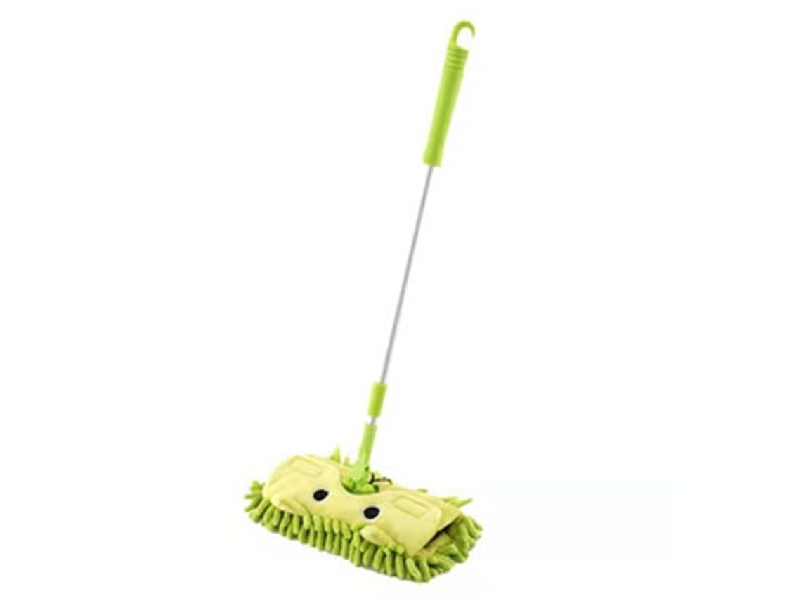 Mali mop de Limpeza de Desenho Animado Infantil para Brincar de Role Play Limpando Casa Verde