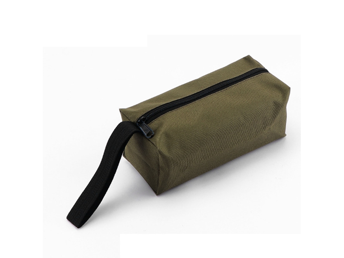 Yuru bolsa de Ferramentas de Tecido Oxford, Resistente, com Zíper, Grande Capacidade, Verde, 25cm
