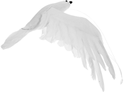 Enfeites de Gaivota Artificiais de Espuma Healeved, Aves Marinhas Falsas Brancas, Leves e Fáceis de Pendurar para CHABERLU