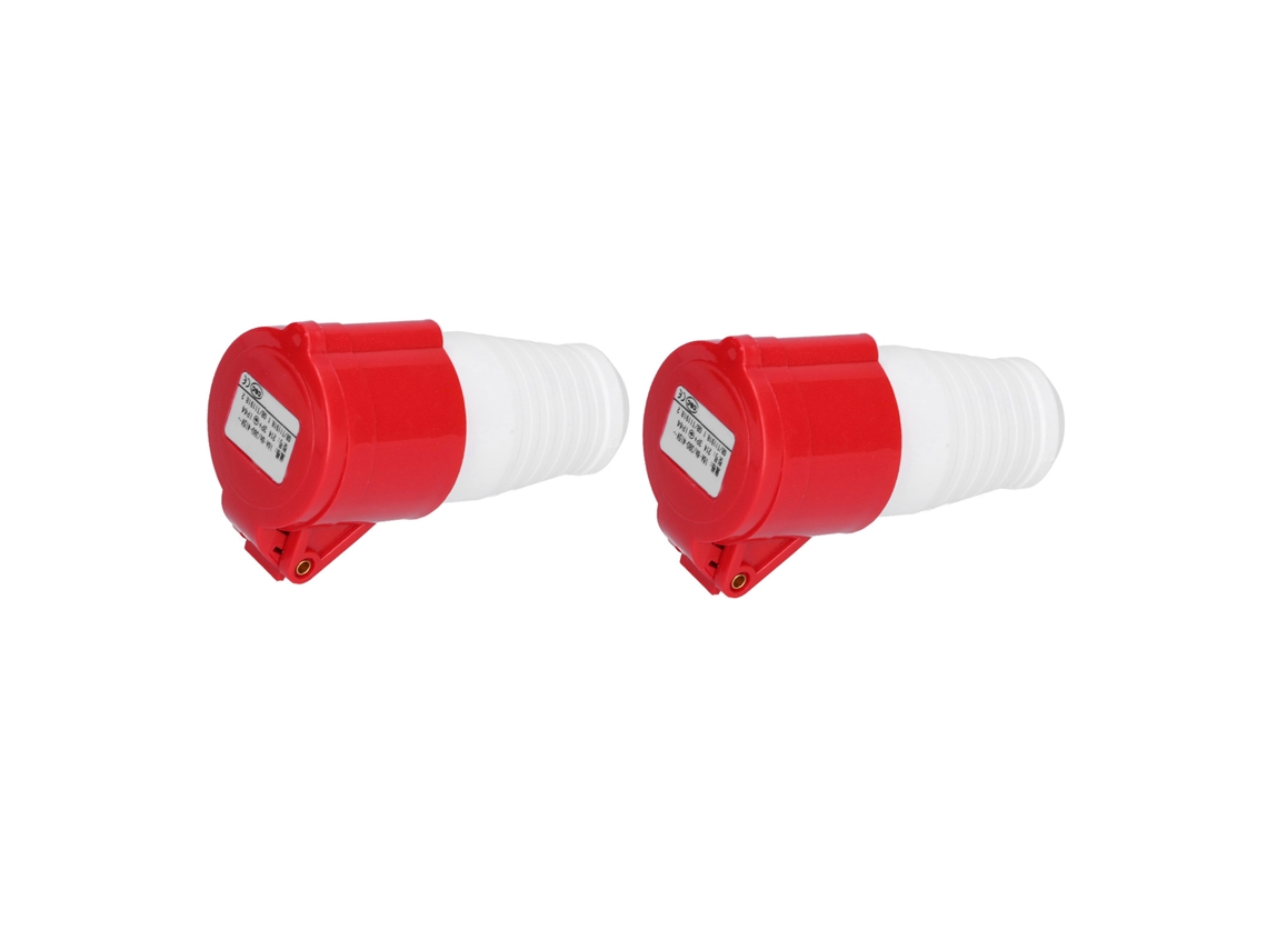 Conector Industrial Ip44 À Prova De Água Laxiscreed 3p+e Para Uso Robusto