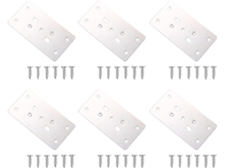 Kit De Reparo Dobradiças Para Armários, Placa De Aço Inoxidável Para Reparo, Dobradiças De Portas Armário Fáceis
