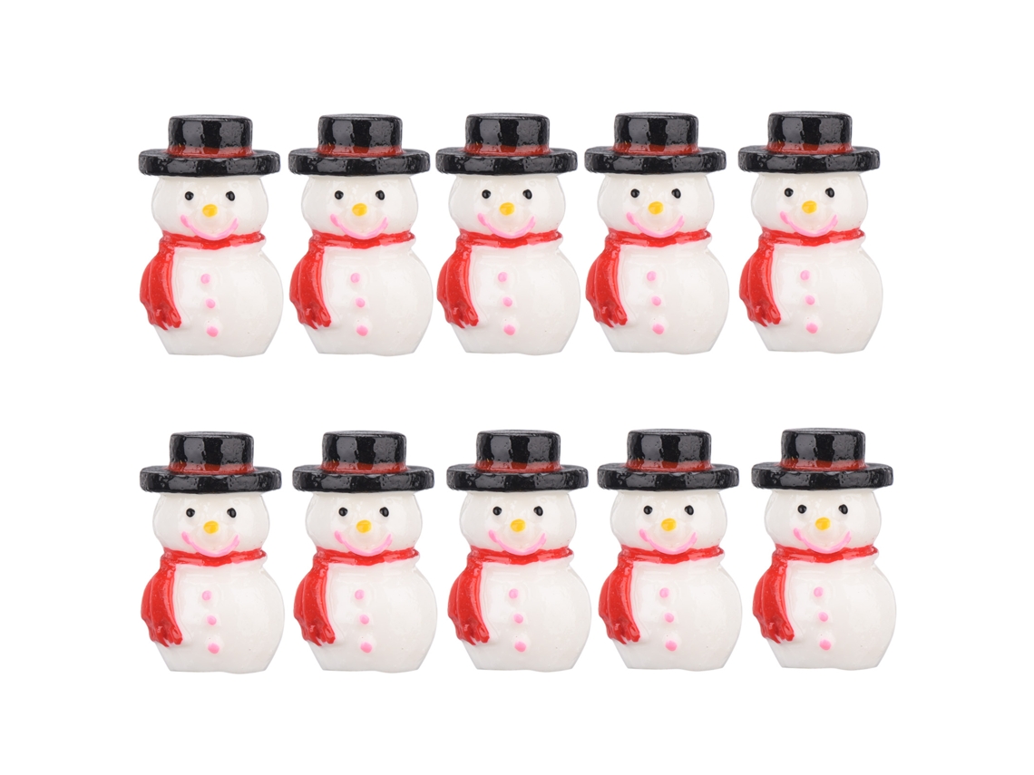 Laxiscreed Conjunto De 10 Enfeites De Natal Boneco De Neve Para Decoração Festiva
