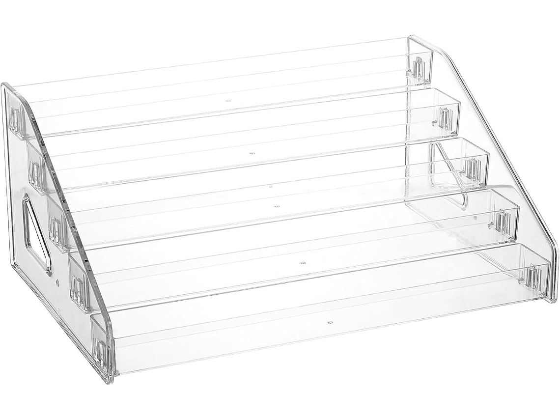 Organizador De Plástico Para Perfumes E Cosméticos Com Design Em Camadas E Grande Capacidade Para Penteadeira, Fácil