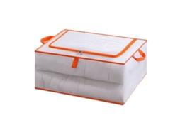 Bolsa de Armazenamento de Roupas Transparente Impermeável com Zíper 55x40x20cm S/MARCA