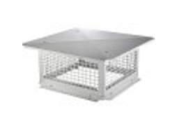 VEVOR Tampa Da Chaminé 431.8X431,8Mm Tampa Da Chaminé de Aço Inoxidável 304 Não Fácil Desmontar Acessórios Práticos Prata