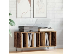 Vidaxl Armário Para Discos De Vinil Madeira Antiga 100 X 38 X 48 Cm