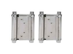 2-piece Set Of Two-way Spring Door Hinges, Stainless Steel Cafe-style Door Hinges (maximum Load Capacity 15kg).