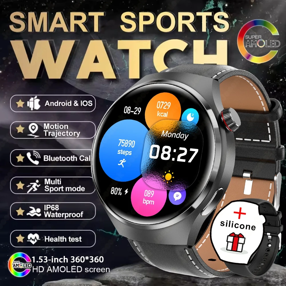 Smartwatch, Tela Sensível Ao Toque Completa, Monitoramento de Saúde, À Prova D'água, Suporta Chamadas MDUG (cintura Preta)