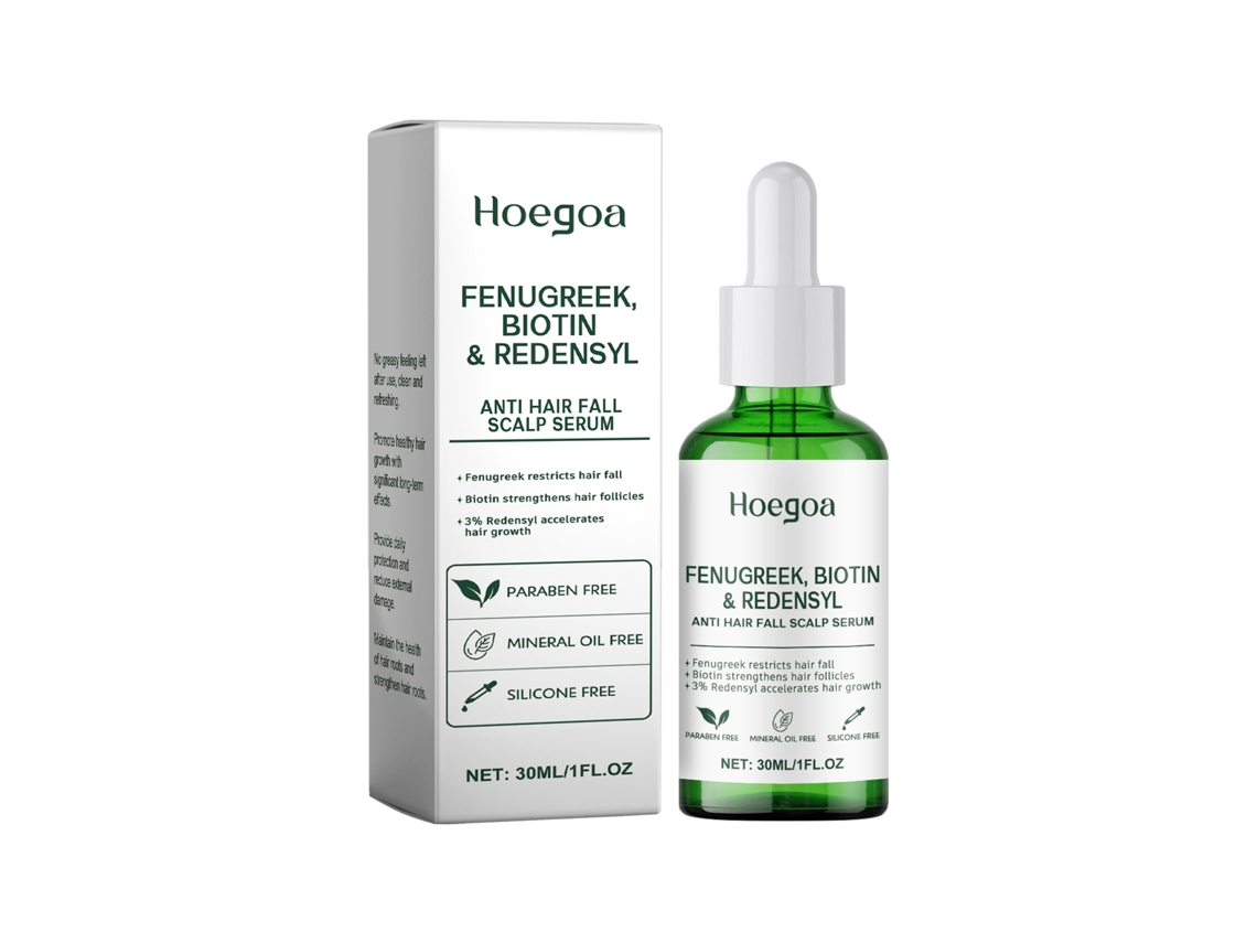 Óleo Capilar Hoegoa para Brilho, Nutrição e Reparação do Cabelo de Forma Natural LAXISCREED