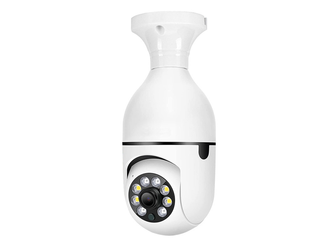 1 Câmera Externa Em Formato De Lâmpada Com Visão De 360 ​​graus E Wi-fi, 5 Ghz.