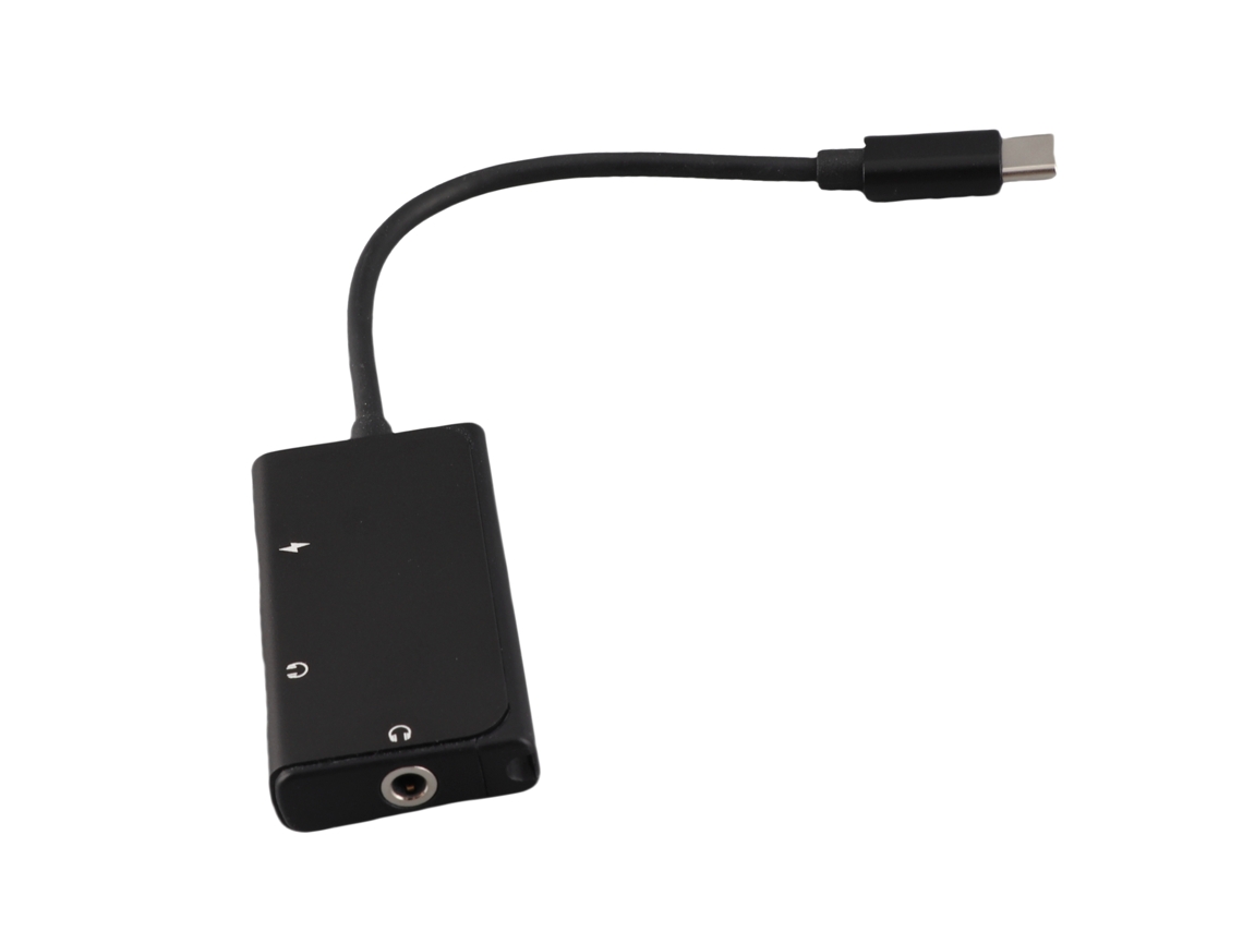 Aetheria adaptador 3 em 1 Usb C para Áudio Fone de Ouvido 3.5mm e Carregamento Pd3.0 Dual Type C