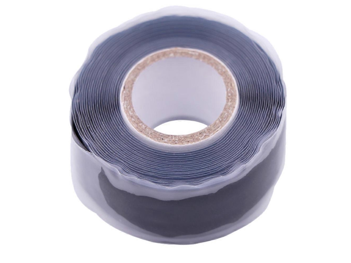 Cinta de reparação de tubos e cabos, impermeável, autoadesiva, resistente ao calor e pressão, 300x2,6x0,5cm, preto S/MARCA