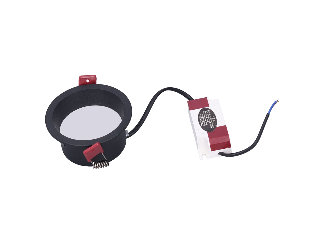 Foco Empotrado Anti glare Profundo Lateral Delgado Lâmpada de Alumínio 9w 6000k Ac180 265v