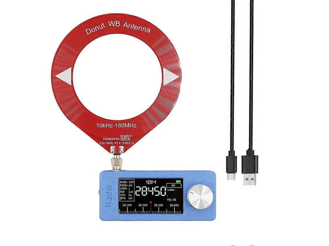 Si4732 Mini Receptor de Rádio 10khz 180mhz Portátil Banda Completa Hf Sw Mw Vhf Am Fm GOKOCO