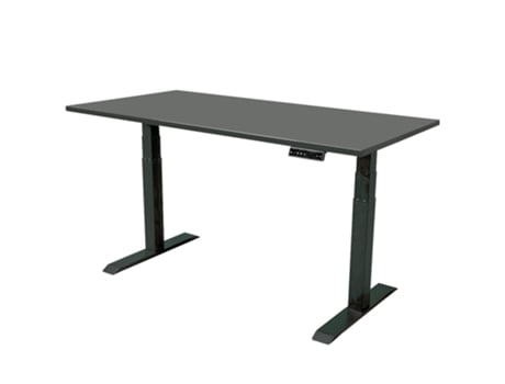 Secretária Ajustável Dual Motor IVOL (160x80 cm - Preto)