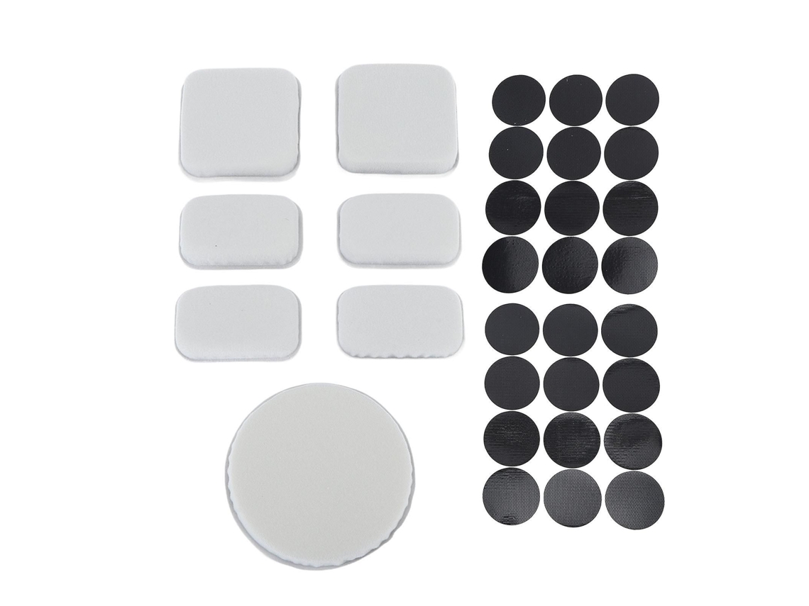 Kit De Acolchoamento Para Capacete Com 7 Peças Em Eva De Alta Densidade, Incluindo 24 Peças Com Fecho De Velcro Para Motociclismo E Ciclismo (cinza).
