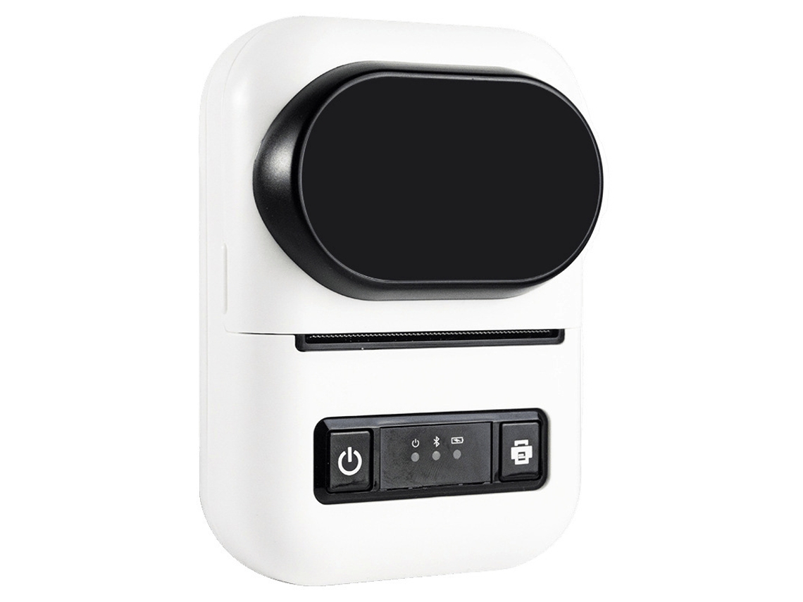 Impressora Térmica Bluetooth com 1 Rolo de Papel Adesivo 50x30 Branco BRILVIBERA