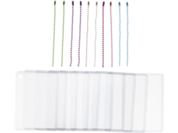 Conjunto 10 Estojos Transparentes Plástico Photocards Corrente Protetora Prática Material Resistente Guardar GOKOCO