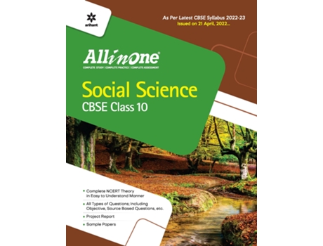 Livro Cbse All in One Social Science Class 10 202223 Edition de Madhumita Pattrea (Inglês)