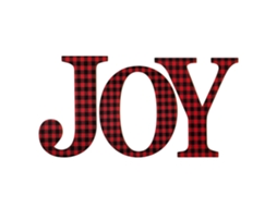 Decoração de Mesa Natal Joy Home Letras de Madeira para Sala Quarto Estudo S/MARCA