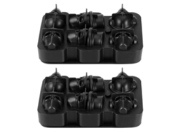 Forma De Gelo Halloween Laxiscreed Com 6 Caveiras Em Silicone Para Cozinha