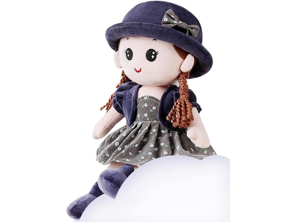 Boneca de pano Ats para bebê menina, boneca de pelúcia macia estilo princesa, brinquedo para decoração de quarto de bebê.