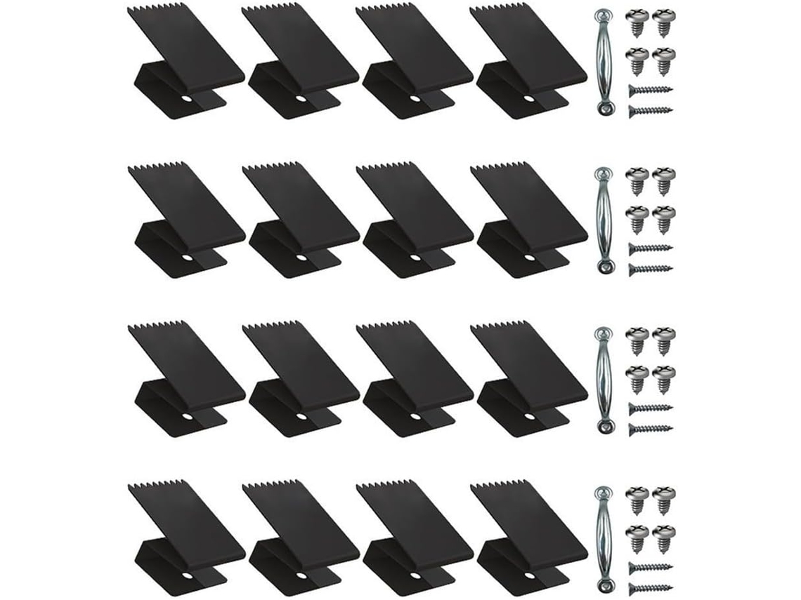 Clips De Fixação Reforçados Para Painéis Janelas Contra Furacões, Para Madeira Compensada De 1, 27cm De Espessura, Aço