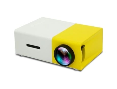 Projetor Led 400lm Portátil Para Home Theater Com Controle Remoto, Suporte Para Hdmi, Av, Interfaces Sd Usb Amarelo Wewoo