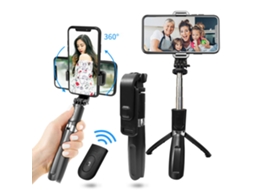 Palo de Selfie LAXISCREED Controle Bluetooth Tripé
