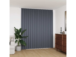 Vidaxl Cortina Blackout Com Ganchos 290x245 Cm Cinzento