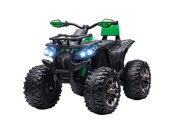 Quad Elétrico Infantil Verde (luz e Música, 3 8 Km/h, 3 5 Anos)