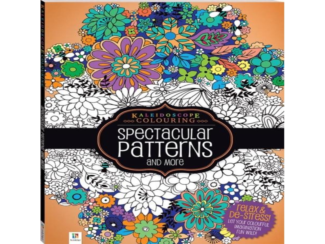 Livro Kaleidoscope Colouring Spectacular Patterns de Hinkler Books (Inglês)