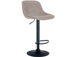 Banco de bar Loft cinzento/tecido CLP