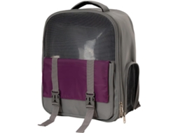 Mochila para Cães e Gatos, Respirável, em Malha, para Viagens Aéreas, Cinza Escuro AQUAFORGE