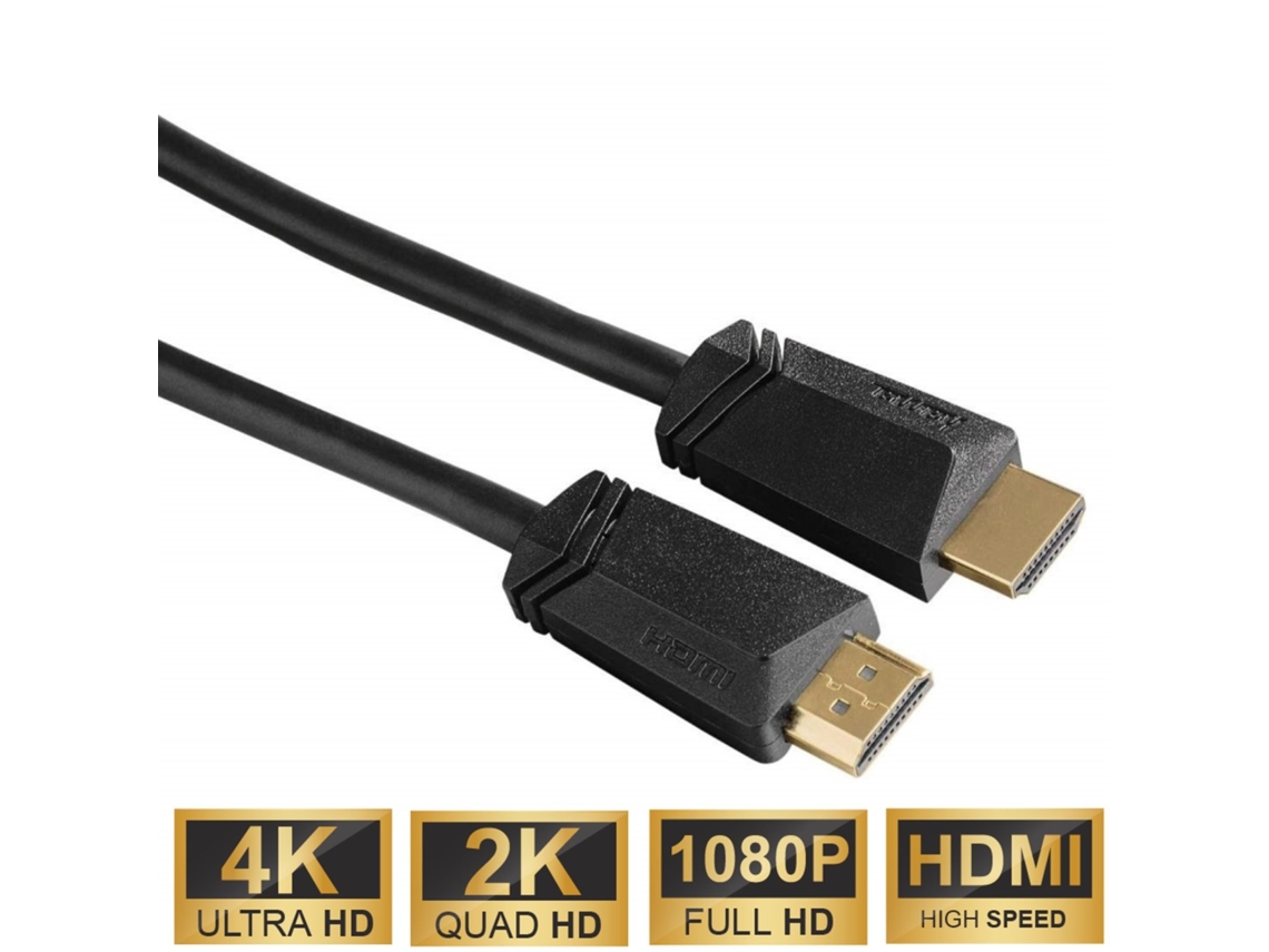 High speed Hdmi kabel 5m Ethernet Vergoldet HAMA