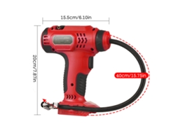 Inflador De Pneus 20v 150 Psi Portátil Lcd Bateria Luz Led