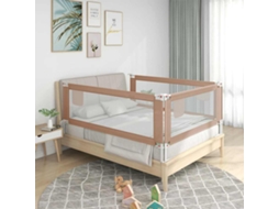 Barra Segur. P/ Cama Infantil Tecido 180x25cm Cinza Acastanhado DKD HOME DECOR