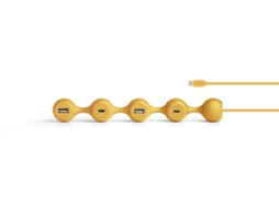 Hub LEXON Peas USB-C (Amarelo)