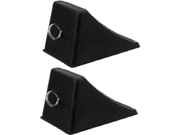 Conjunto De 2 Calços De Borracha Para Rodas Com Anel De Travamento Triangular Antiderrapante